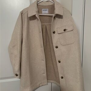 NWT Old Navy Light Tan Casual Jacket Shacket
